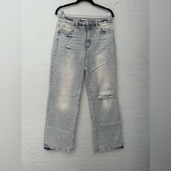VERVET BY FLYING MONKEY Denim - Vervet Light Wash Straight Jeans